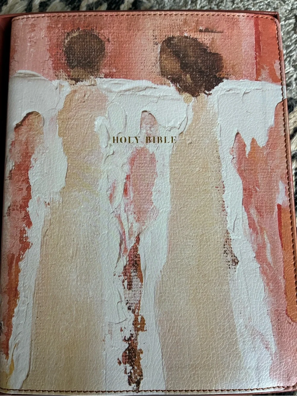 Amplified Holy Bible - Anne Neilson Angel Art Series (White Reddish Cover) SALE!